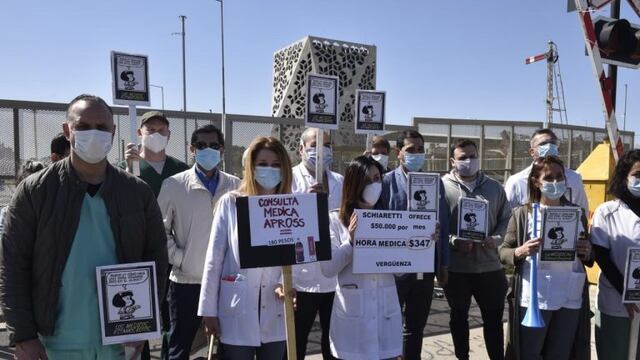 Nueva protesta de médicos en Córdoba\u002E