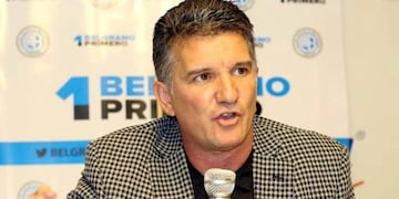 El ex delantero, candidato a presidente, pidió detalles sobre la realidad económica y financiera de Belgrano\u002E