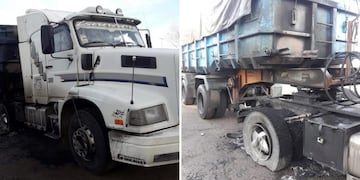 Fuerte ruido en la madrugada: estalló la cubierta de un camión en Ruta 3