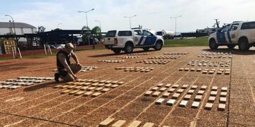 Cargamento de marihuana secuestrada en Posadas\u002E