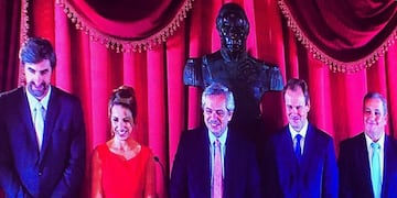 El presidente Fernández presente en la jura del Gobernador Bordet en Paraná\u002E