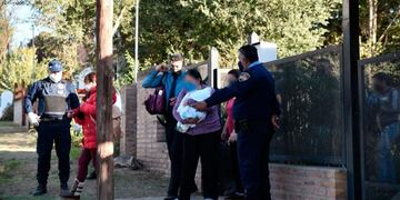 Beba recuperada en Villa Giardino\u002E (Foto: gentileza La Voz)\u002E