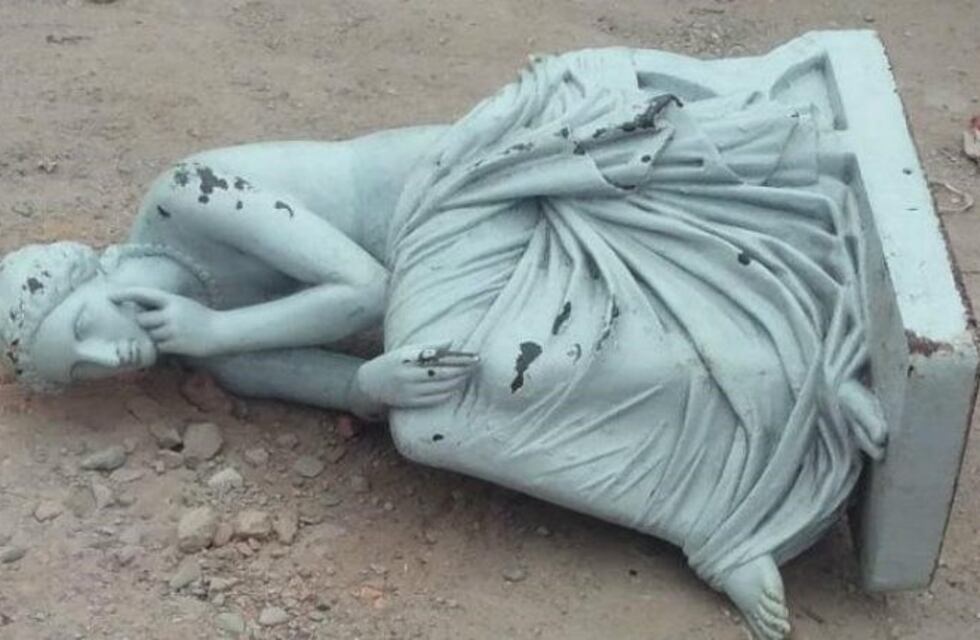 Apareció la estatua robada del Parque 9 de Julio