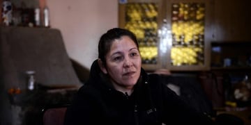 Cristina Castro, la madre de Facundo Castro Astudillo en uno de los rastrillajes (Foto: Clarín)