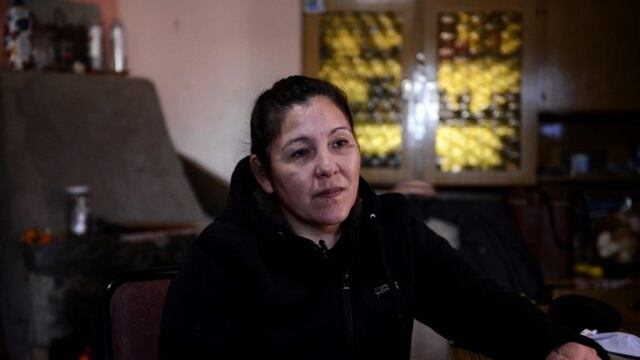 Cristina Castro, la madre de Facundo Castro Astudillo en uno de los rastrillajes (Foto: Clarín)