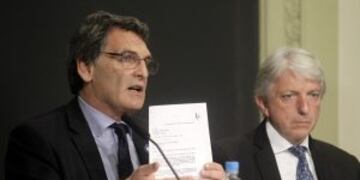 BUENOS AIRES 08/08/2016, EL VICECANCILLER, CARLOS FORADORI, EL SECRETARIO DE DDHH Y PLURALISMO CULTURAL, CLAUDIO AVRUJ; Y EL REPRESENTANTE ESPECIAL PARA LOS DERECHOS HUMANOS DE LA CANCILLERu00cdA, LEANDRO DESPOUY ESTA TARDE EN CASA DE GOBIERNO DURANTE LA PRES