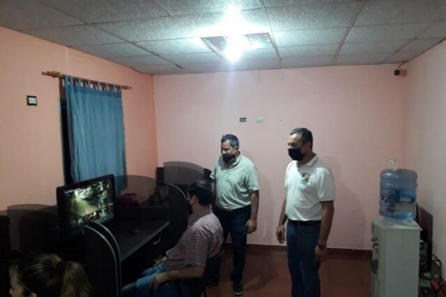 Eldorado: el intendente Fabio Martínez visitó la base del Centro Integral de Operaciones 911