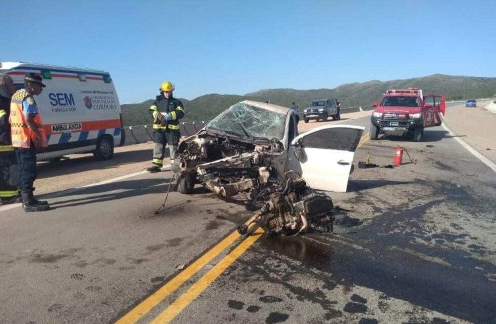 Impresionante accidente en las Altas Cumbres deja a un hombre hospitalizado
