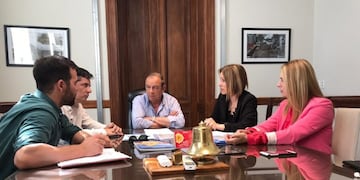 Carlos Sánchez y Augusto De Benedetto (prensa)