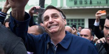 Jair Bolsonaro lleva ventaja en las encuestas\u002E (AFP)