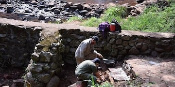Los trabajadores se ocuparon de los trabajos durante el domingo\u002E