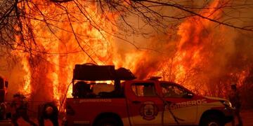 El fuego, con un paso destructivo en gran parte de la provincia\u002E