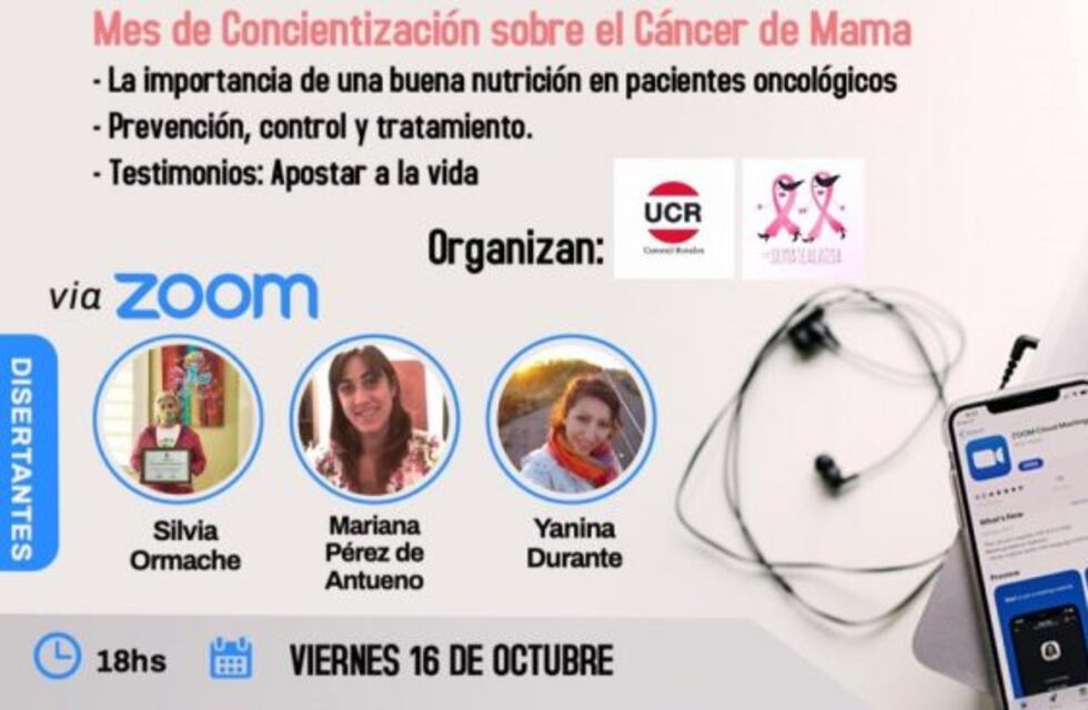 Cáncer de mama: la UCR organiza una jornada abierta a la comunidad