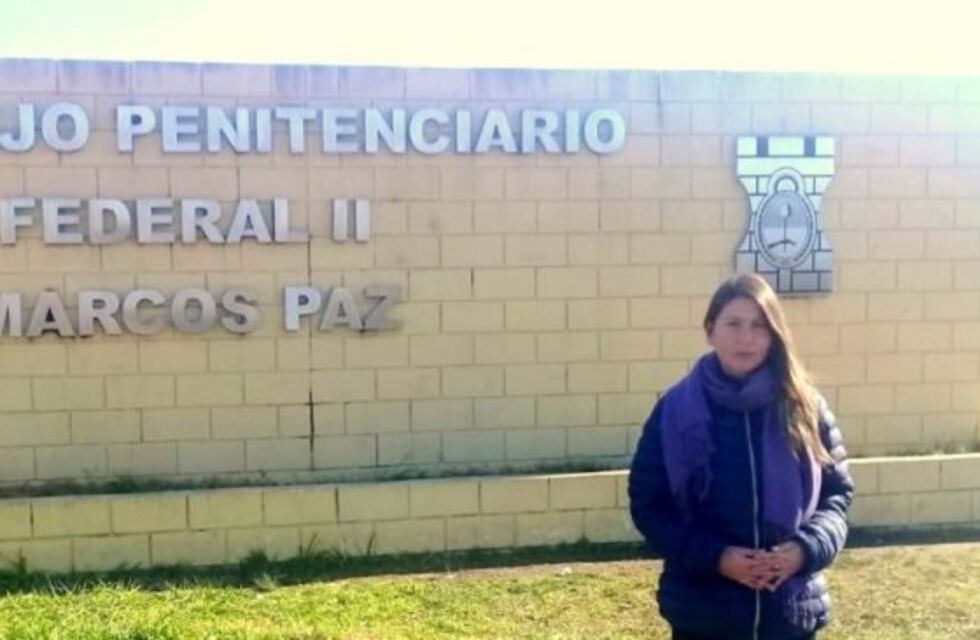 Gloria Sáez visitó a su compañero de fórmula en el complejo penitenciario de Marcos Paz