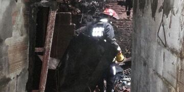 Incendio en Almagro (Foto: Crónica)