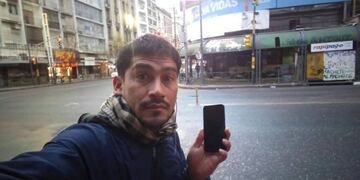 Leo Rivarola, el movilero sorprendido por un robo cuando estaba al aire (Facebook de Pulxo FM)\u002E