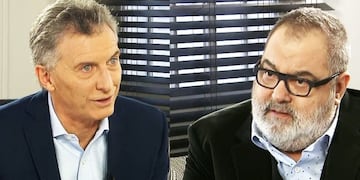 Mauricio Macri y Jorge Lanata\u002E