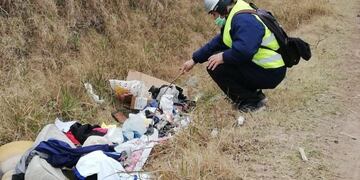 Basura en caminos rurales