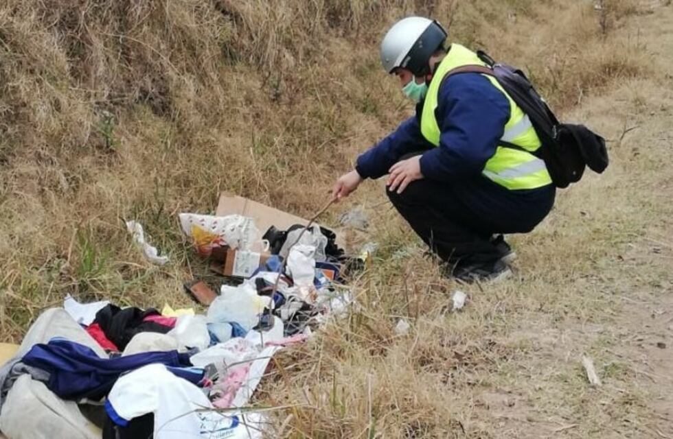 Gran cantidad de basura en los caminos rurales