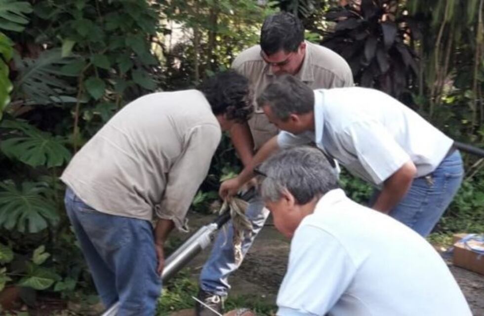 Instalaron una bomba de agua nueva en el barrio Eldorado II