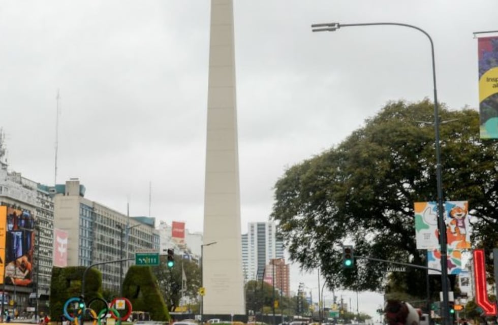 Buenos Aires 2018: el Obelisco comienza a vestirse para la ceremonia de apertura