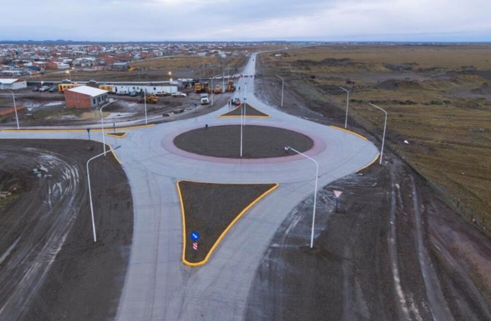 Río Gallegos: inauguraron la rotonda de la Ruta Provincial N°53 con acceso a Barrio San Benito