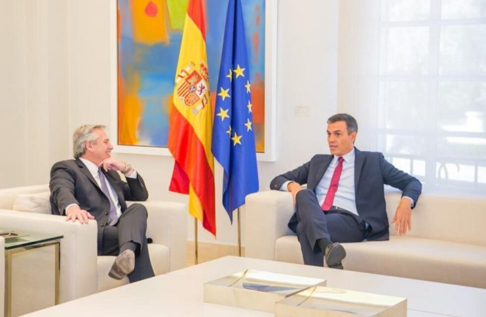 Alberto Fernández se reunió con el presidente español Pedro Sánchez