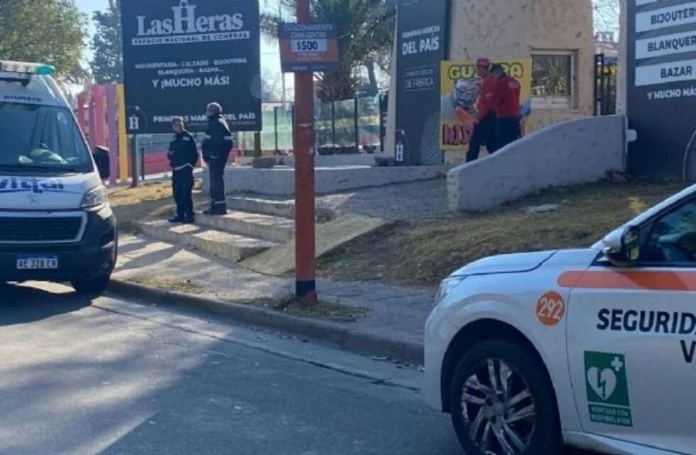 Se le rompió la escalera y cayó desde cuatro metros en la costanera de Villa Carlos Paz