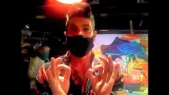 El mediático y DJ porteño Cristian U estuvo en Jujuy y participó del ciclo de pintura y gastronomía de La Cabrera.