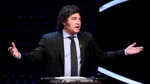 El debate entre Javier Milei y Sergio Massa. Foto: Corresponsalía