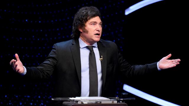 El debate entre Javier Milei y Sergio Massa. Foto: Corresponsalía