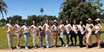 LAS POSTULANTES AL REINADO DE LA CITRICULTURA VISITARON EL INTA