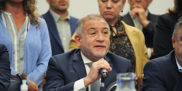 Luis Juez volvió a ser viral por un desopilante audio que le mandó a su hijo Martín. (Federico Lopez Claro)
