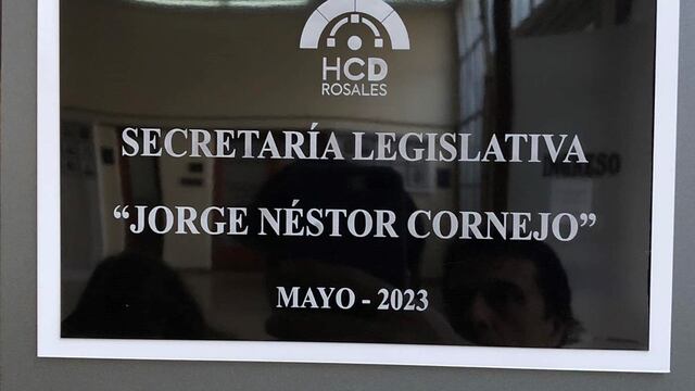 La secretaría del Concejo Deliberante lleva el nombre de Jorge Néstor Cornejo