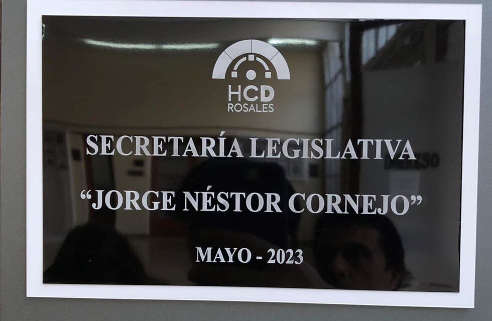 La secretaria del Concejo Deliberante lleva el nombre de Jorge Néstor Cornejo