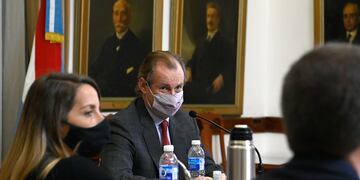 Tras retornar a su actividad presencial, Bordet reunió a su gabinete.