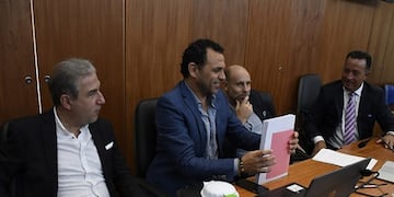 Carlos Edwards y Fausto Yrure (de izquierda a derecha), piden que la Justicia rechace los dichos de Lifschitz\u002E (El Ciudadano)