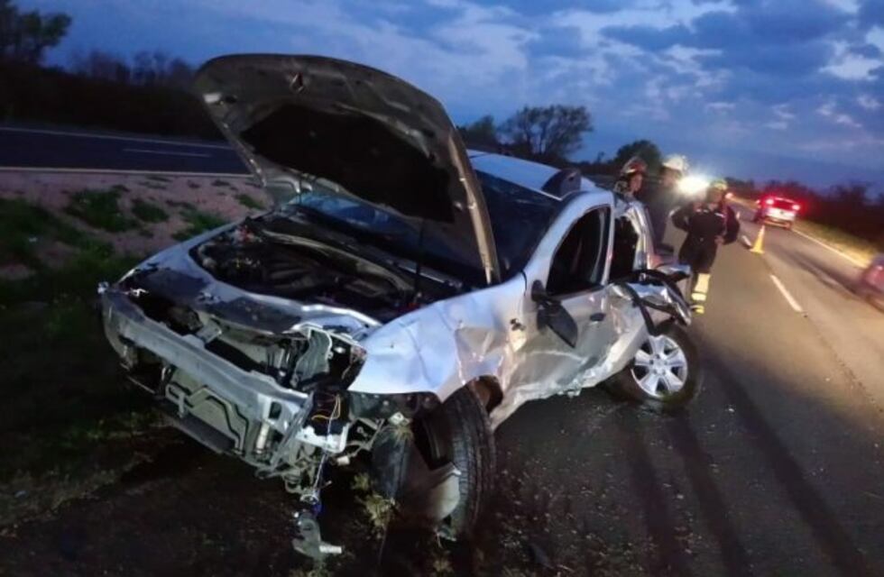 Ruta Nacional 12: impactante vuelco con lesionados