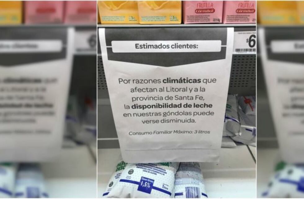 En Córdoba, también advierten que habrá faltante de leche hasta mayo