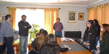 El intendente recibió a alumnos del colegio secundario N° 12
