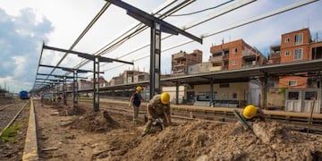 Obras ferrocarril sarmiento