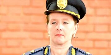 Patricia Sosa, comisario inspectora de la Policía de Misiones\u002E Es la primera mujer en ocupar un cargo de su relevancia en la Jefatura de una Unidad Regional\u002E (Twitter ministro)