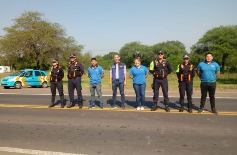 Realizaron una nueva campaña de concienciación vial sobre ruta 11