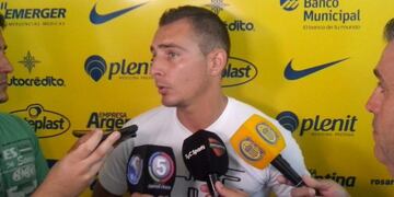 Conferencia de prensa de Marco Ruben, delantero de Rosario Central.
