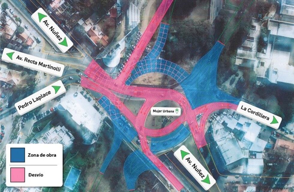 Habrá desvíos en el nudo vial de la Mujer Urbana