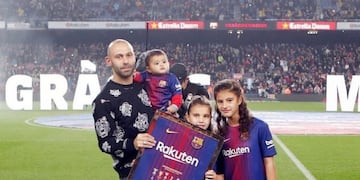 El sanlorencino celebró los nueve años de una de sus nenas\u002E (@mascherano14)