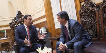 Gustavo Valdés recibió a Jorge Capitanich\u002E