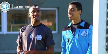 Los refuerzos uruguayos de Belgrano ya entrenan con el equipo\u002E