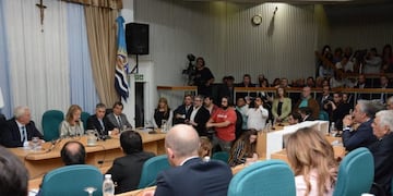 la gobernadora de la provincia, Alicia Kirchner, en la inauguración del 46° periodo legislativo