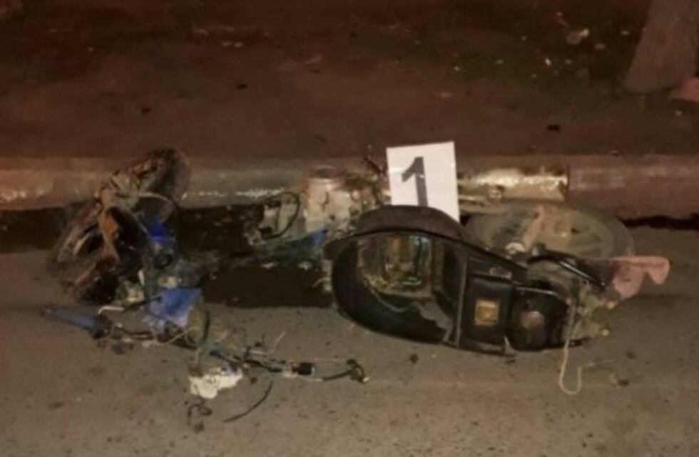 Un conductor ebrio atropelló y mató a un joven motociclista